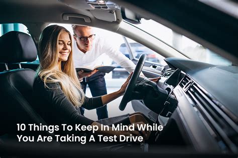 10 Things to Keep In Mind While You Are Taking A Test Drive