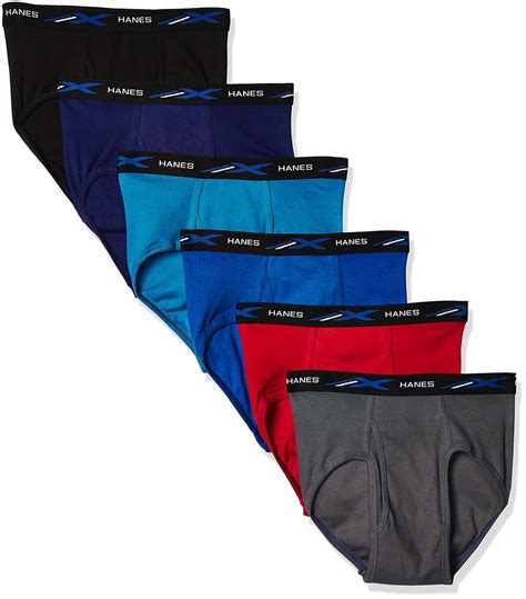 Buy Hanes Men's 6-Pack X-Temp Mid Rise Briefs, Assorted, X-Large at ...