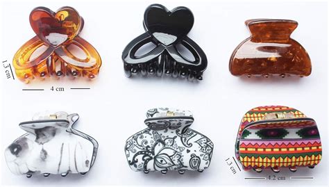 ALIZA Hair Claws Clips cluture Multicolored (Pack of 6) : Amazon.in: Beauty