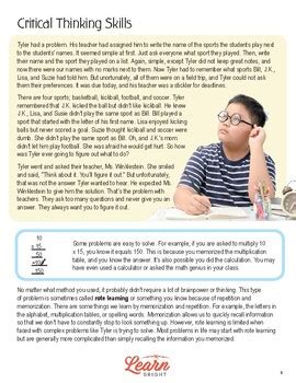 Image result for Critical Thinking Lesson