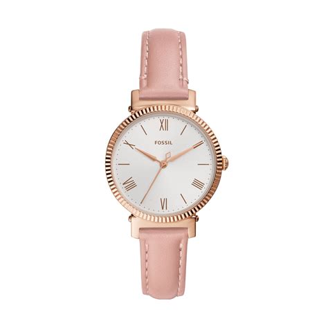 Buy Fossil Womens Daisy Three-Hand, Rose Gold-Tone Stainless Steel ...