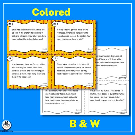 Image result for Printable Multi-Step Word Problem Task Cards