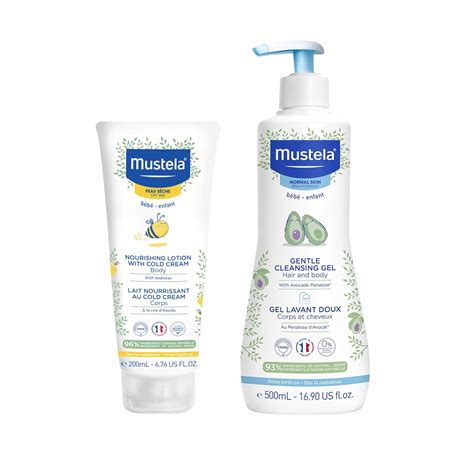 Buy Mustela Nourishing Lotion with Cold Cream 200ml and Gentle ...