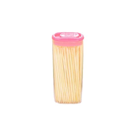 Premium Wooden Toothpick Box (Pointed Heads) with Dispensor for DIY/ C