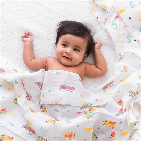 Baby Muslin swaddles | Organic Cotton Muslin Swaddles