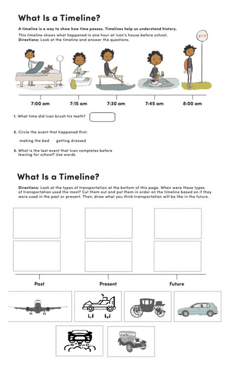 Timeline Reading Worksheet 的图像结果
