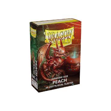 Dragon Shield Japanese size Dual Matte Sleeves - Peach Piip (60 Sleeves)