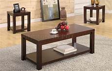 Cherry Brown Coffee Table by Cherry Brown Matte Finish Modern 3pc Coffee Table Set Cherry Brown Coffee Table