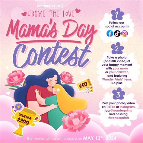 🌸 Mother's Day Contest 🌸 ️🏆 Prizes for winners: Winner 1st: Get voucher ...