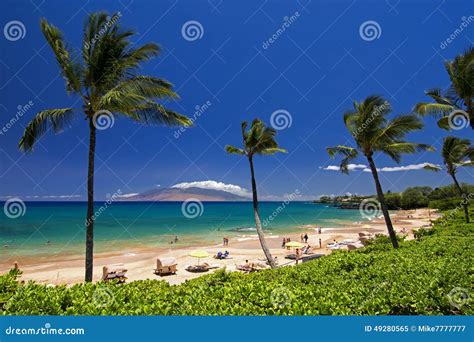 Maluaka Beach, South Maui, Hawaii, USA Stock Image - Image of scenic ...