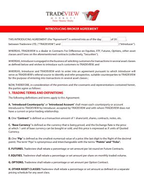 Introducing Broker Agreement - Fill and Sign Printable Template Online