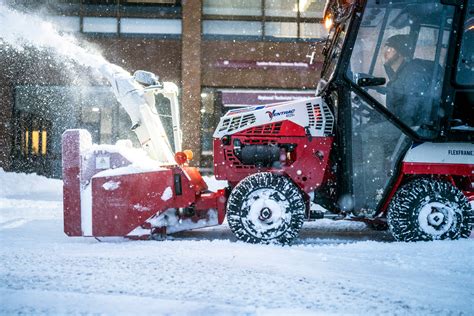 Ventrac Sidewalk Snow Management