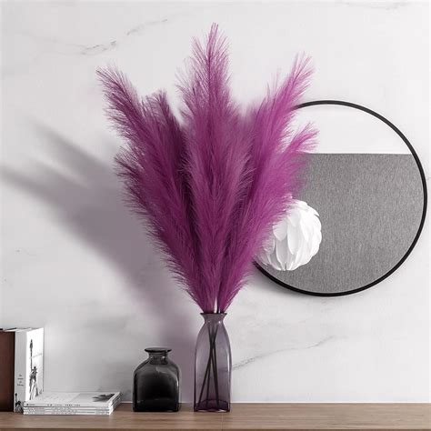 Buy Pampas-Grass, 4Pcs Faux-Pompass-Grass-Tall ,40 Inches Large ...