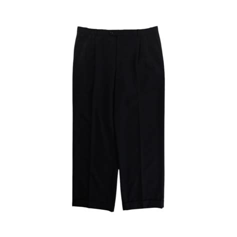 【OTSU】1990's "ZANELLA" cashmere mix 2-tuck wide slacks made in ITALY ...