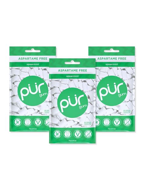 Buy PUR Gum | Aspartame Free Chewing Gum | 100% Xylitol | Natural ...