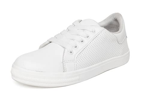 Buy Vendoz Women Stylish White Casual Shoes - 41 EU at Amazon.in