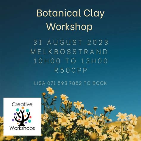 Botanical clay workshop - Melkbosstrand , Creative Workshops, Cape Town ...