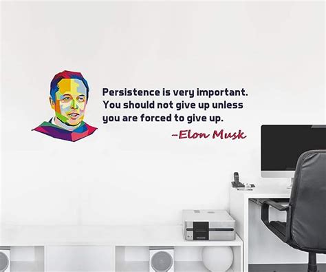 Decal O Decal Elon Musk Quotes with Image Wall Sticker : Amazon.in ...