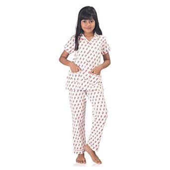 Buy NITE FLITE Girls' Popsicle Print Cotton Nightwear| Top and Pyjama ...