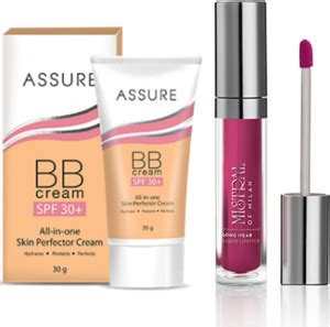 ASSURE BB Cream + Long Wear Liquid Lipstick (Rosy Pink 020) Price in ...