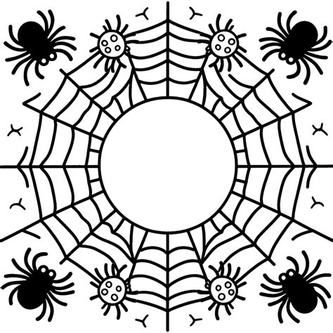 Spider Web coloring pages - ColoringLib