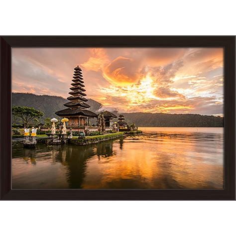 ArtzFolio Pura Ulun Danu Bratan Hindu Temple Bali Indonesia | Premium ...