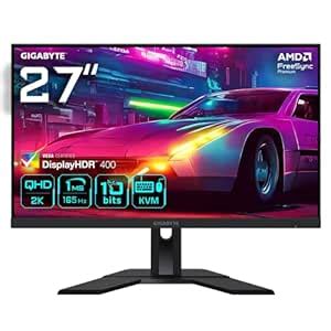 GIGABYTE M27Q 27 inch, KVM, Gaming Monitor QHD (2560 x 1440) 170 Hz ...