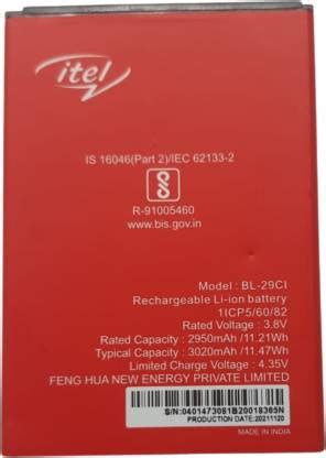 sainiii Mobile Battery For itel 29ci battery ,A25,L5002 ,Itel A25 Pro ...