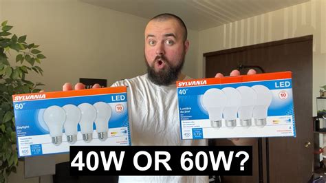Watch 40 Watt VS 60 Watt Daylight Bulb. Whats The Difference? on Amazon ...