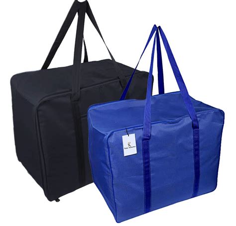 Kuber Industries 2 Pieces Rexine Jumbo Attachi Bag Travel Handbag ...