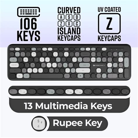Zebronics Companion 302 Wireless Keyboard and mouse combo