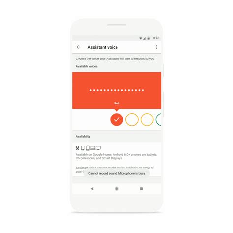 Google Assistant migliora l'interfaccia della sezione per la scelta ...