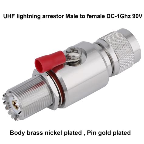 Buy UHF Lightning Arrestor PL-259 Lightning Surge Protector PL259 Plug ...