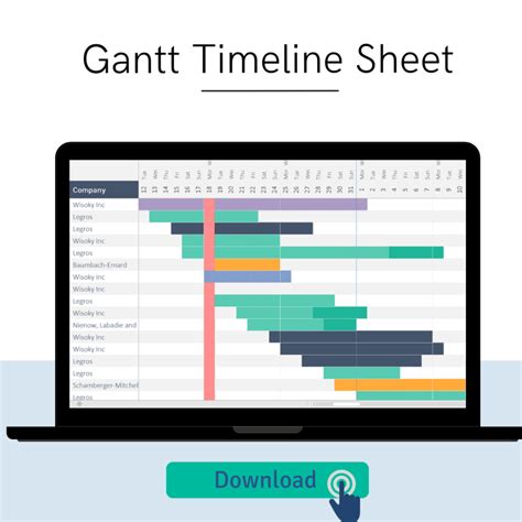 Excel Gantt Chart - Flexible Project Spreadsheet | LuxTemplates
