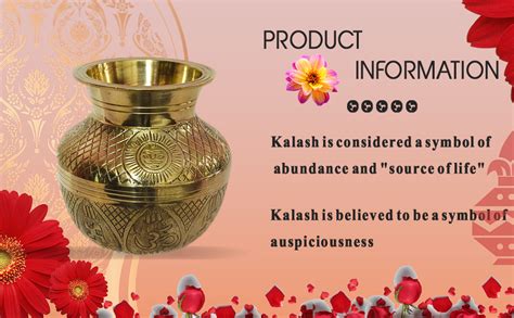SK Metals Brass Kall Puja Kalash Lota/Pure Golden Brass Lota/Kalash ...