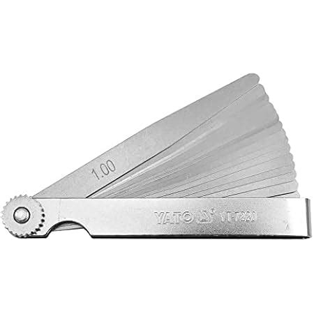 FEELER GAUGE Steel Master Feeler Gauge (Black) - 26 Blades : Amazon.in ...
