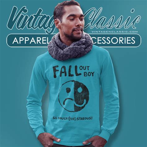 Fall Out Boy Shirt Smiley Stardust - Vintagenclassic Tee