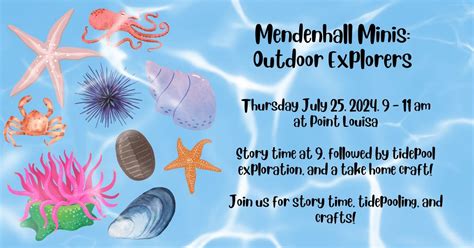 Mendenhall Minis: Outdoor Explorers - Tidepools, Point Louisa, Juneau ...