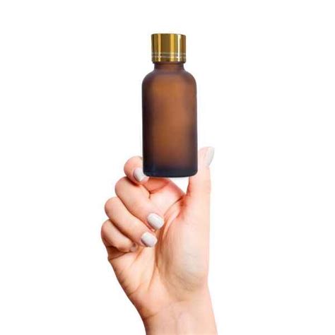 Devinez Multipurpose Refillable Amber Frosted Round Glass Bottle, 30 m ...