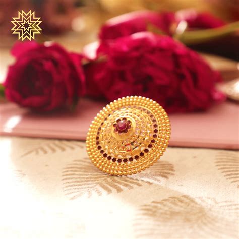 Buy Gold Ring Online | Gold Ring by Manubhai.