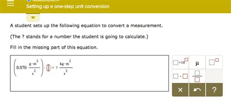 Image result for Setting Up the Math for a One Step Problem with Unit Conversion