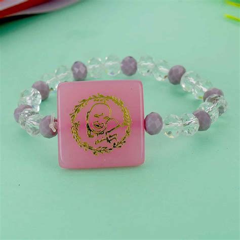 Buy Elegant Clear & Coloured Beads (Assorted) – Guruji Swaroop Bracelet ...