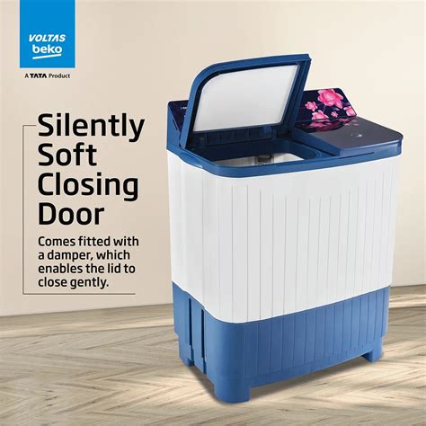 Voltas Beko WTT85DBLG/FLRB5 8.5 Kg Semi-Automatic Top Load Washing Mac