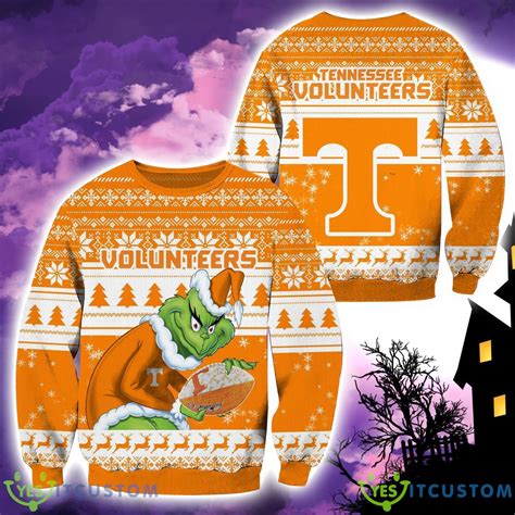 Tennessee Volunteers NCAA Grinch Hug Logo Ugly Christmas Sweater ...