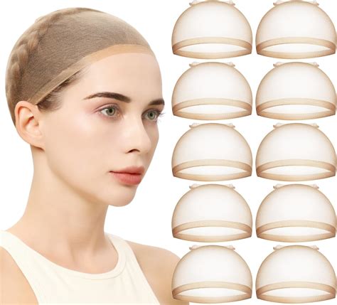 Amazon.com: Mepase 200 Pcs Wig Caps Nylon Stocking Caps Bulk of Wig ...