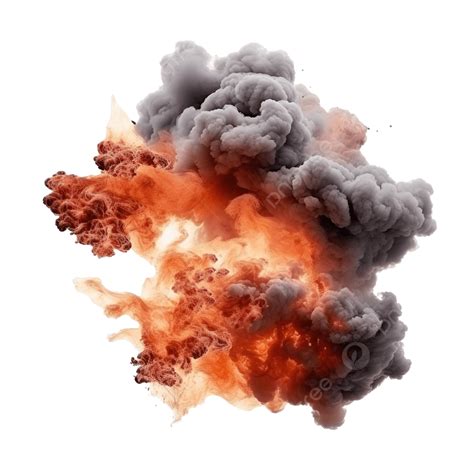 煙と火の爆発イラストフリー素材透過、PNG画像、ベクトル、PSDと無料ダウンロード| Pngtree