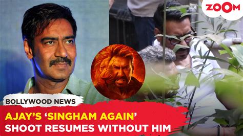 Ajay Devgn's 'Singham Again' movie filming resumes while he recovers ...