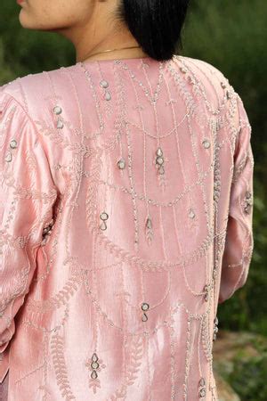 Buy Siddh Couture Pink Embroidered Jacket & Pant Set For Women ...