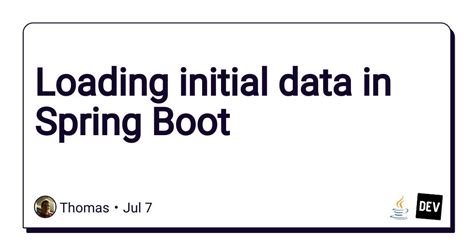 Image result for Spring Boot Load Initial Data
