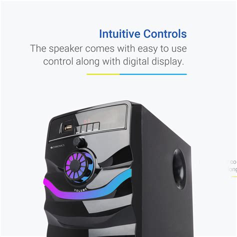 Zebronics Rainbow 4.1 Speaker - 60W, 4.1ch, LED